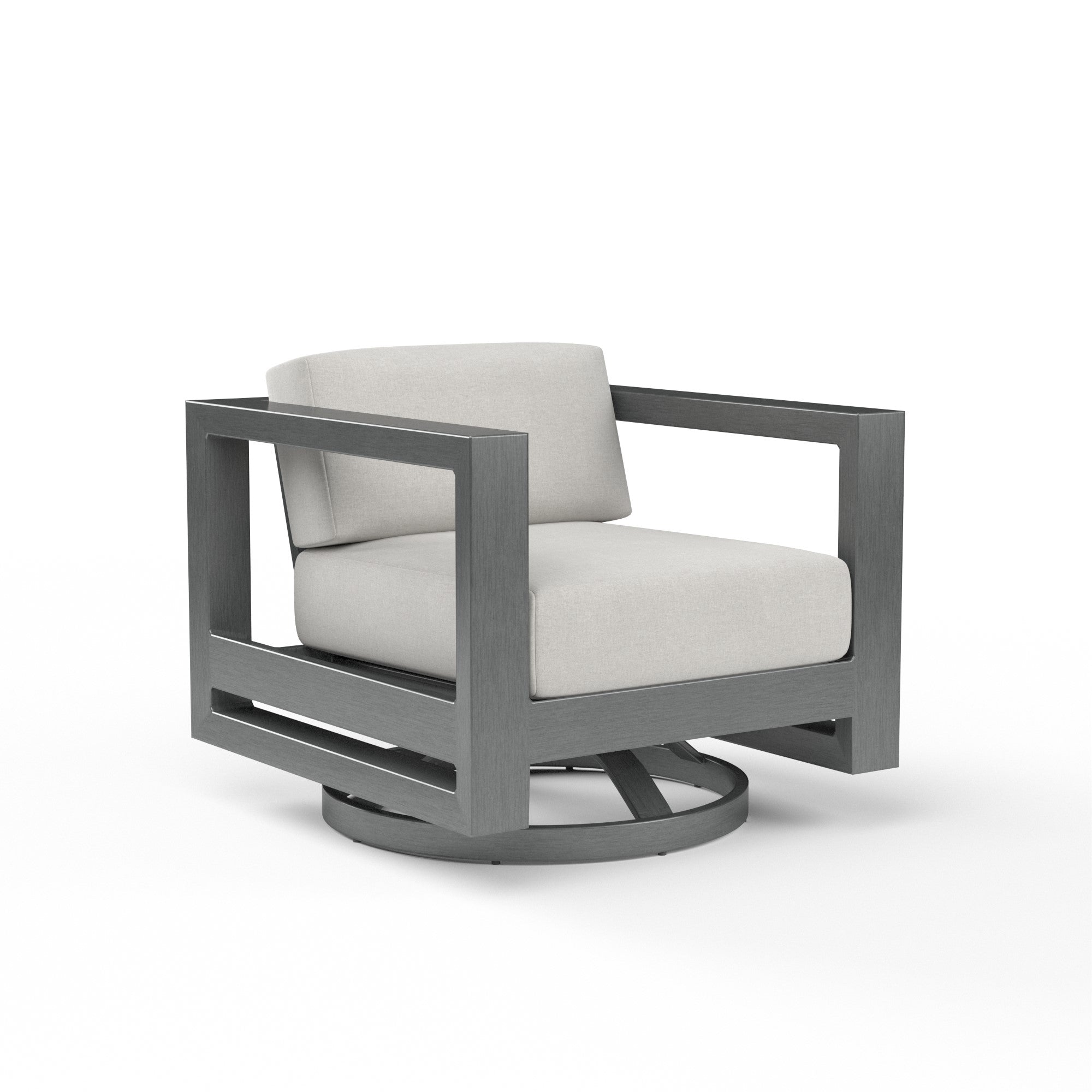 Redondo Aluminum Swivel Club Chair