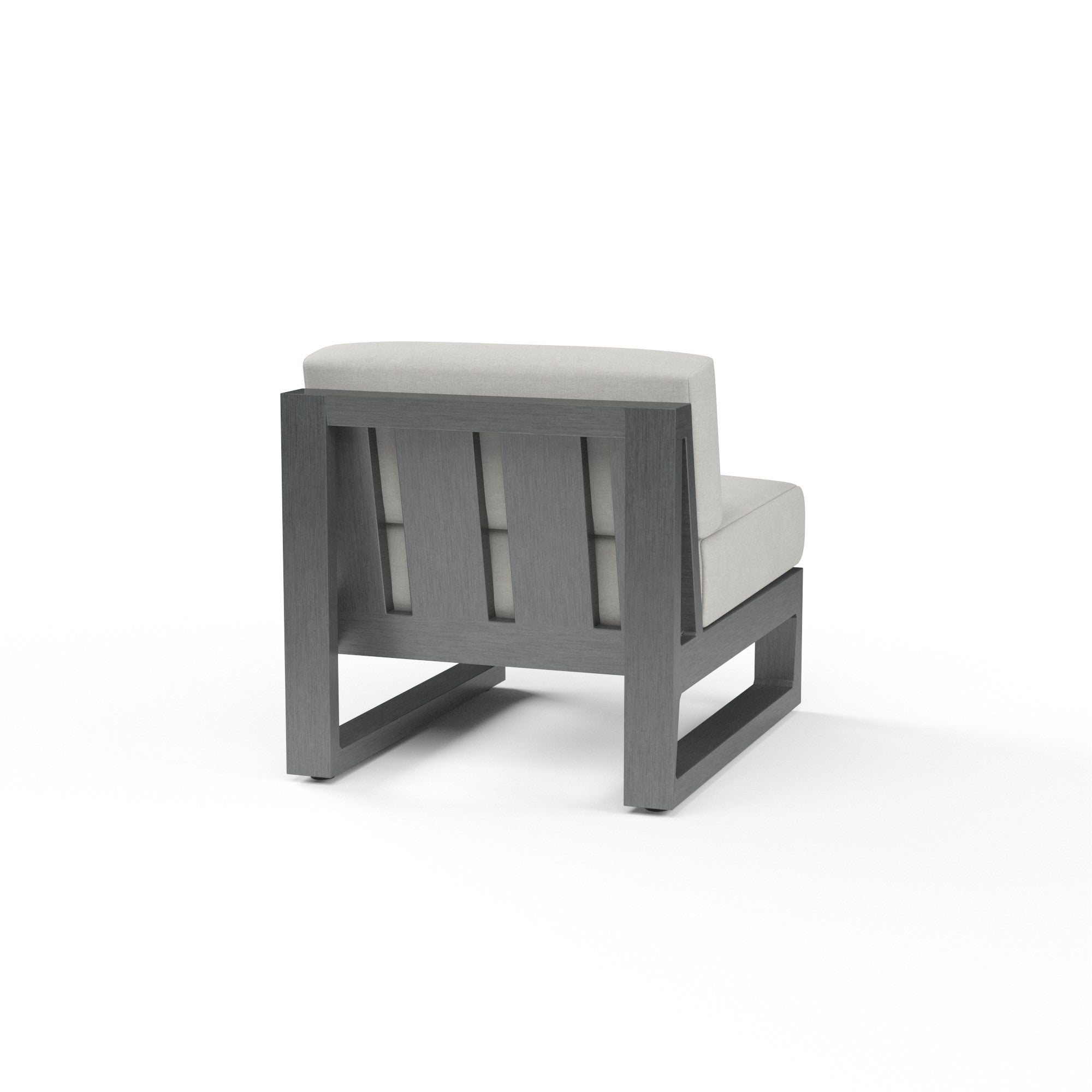 Redondo Aluminum Armless Club Chair