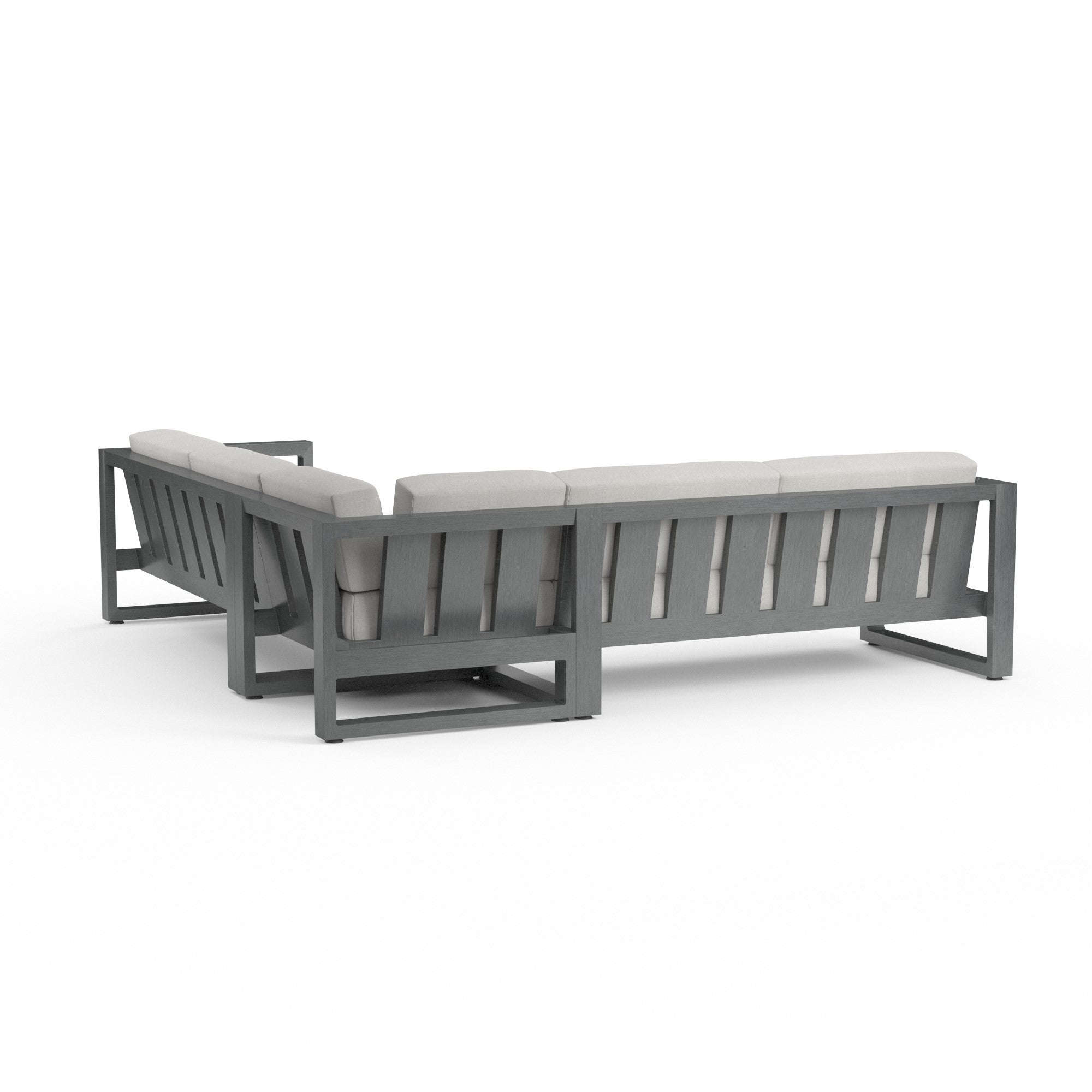 Redondo 4-Seat Aluminum Sectional Set