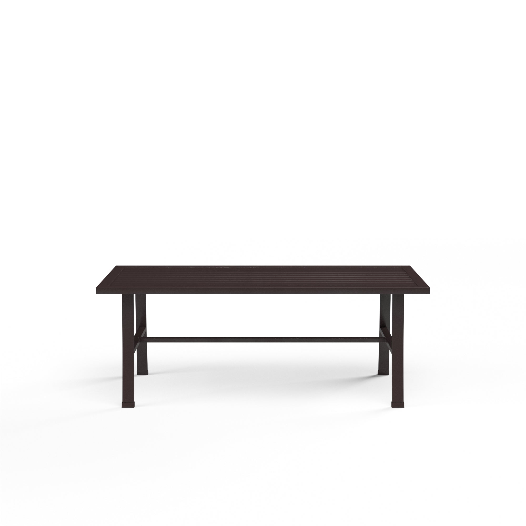 La Jolla 22" x 43" Rectangular Aluminum Coffee Table