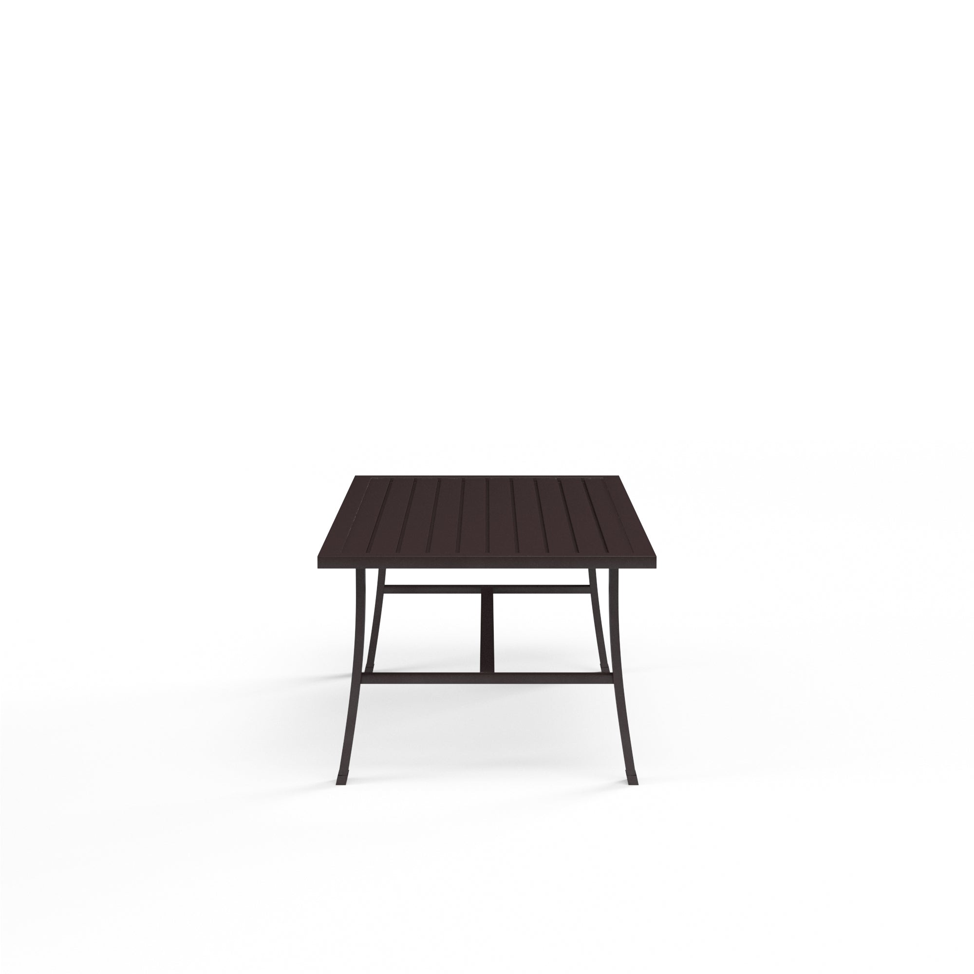 La Jolla 22" x 43" Rectangular Aluminum Coffee Table