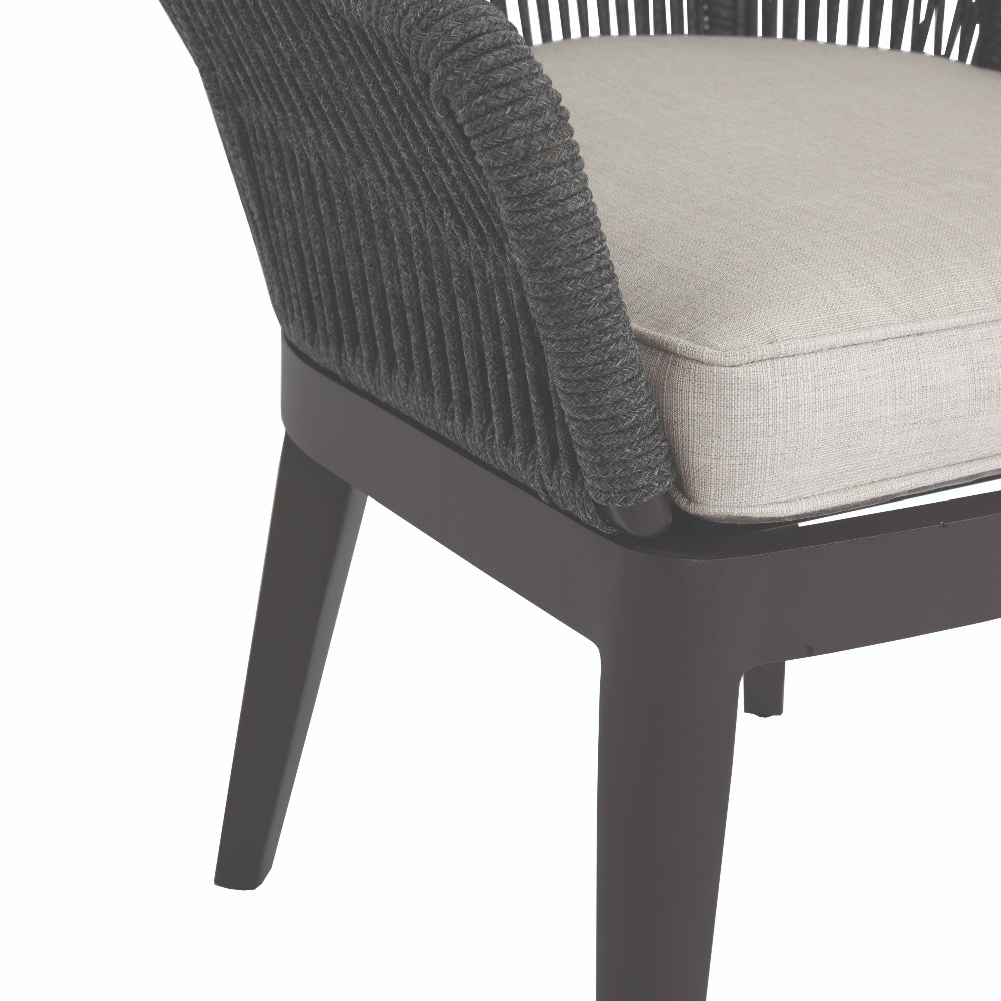 Milano Rope Cushioned Dining Arm Chair