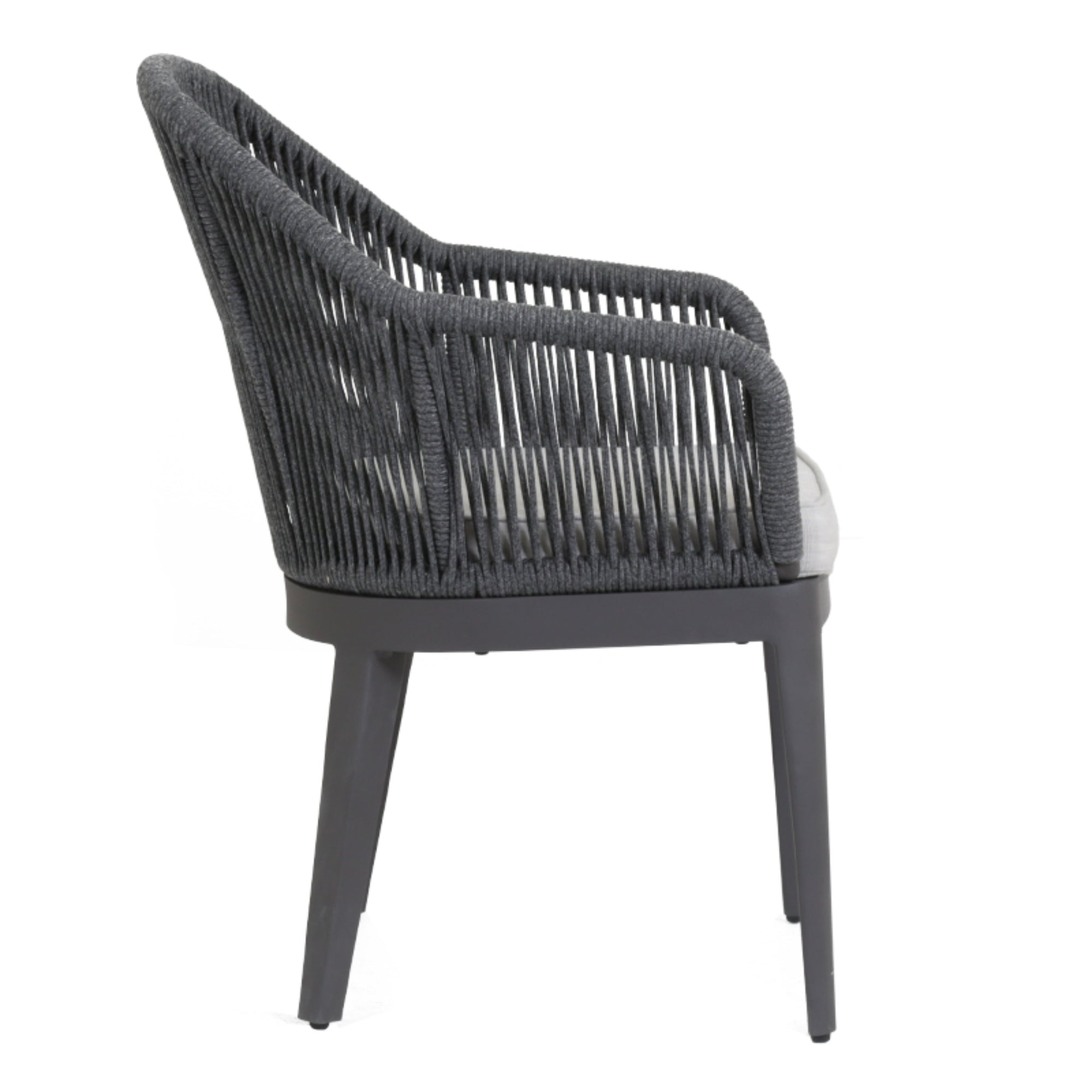 Milano Rope Cushioned Dining Arm Chair