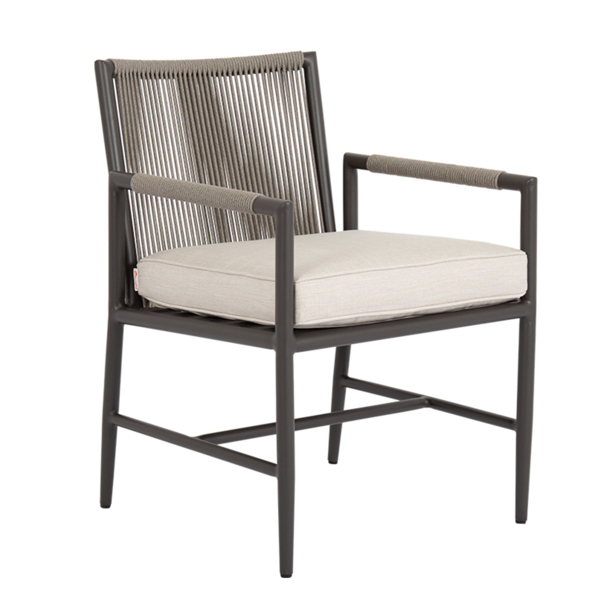 Pietra Rope Cushioned Dining Arm Chair