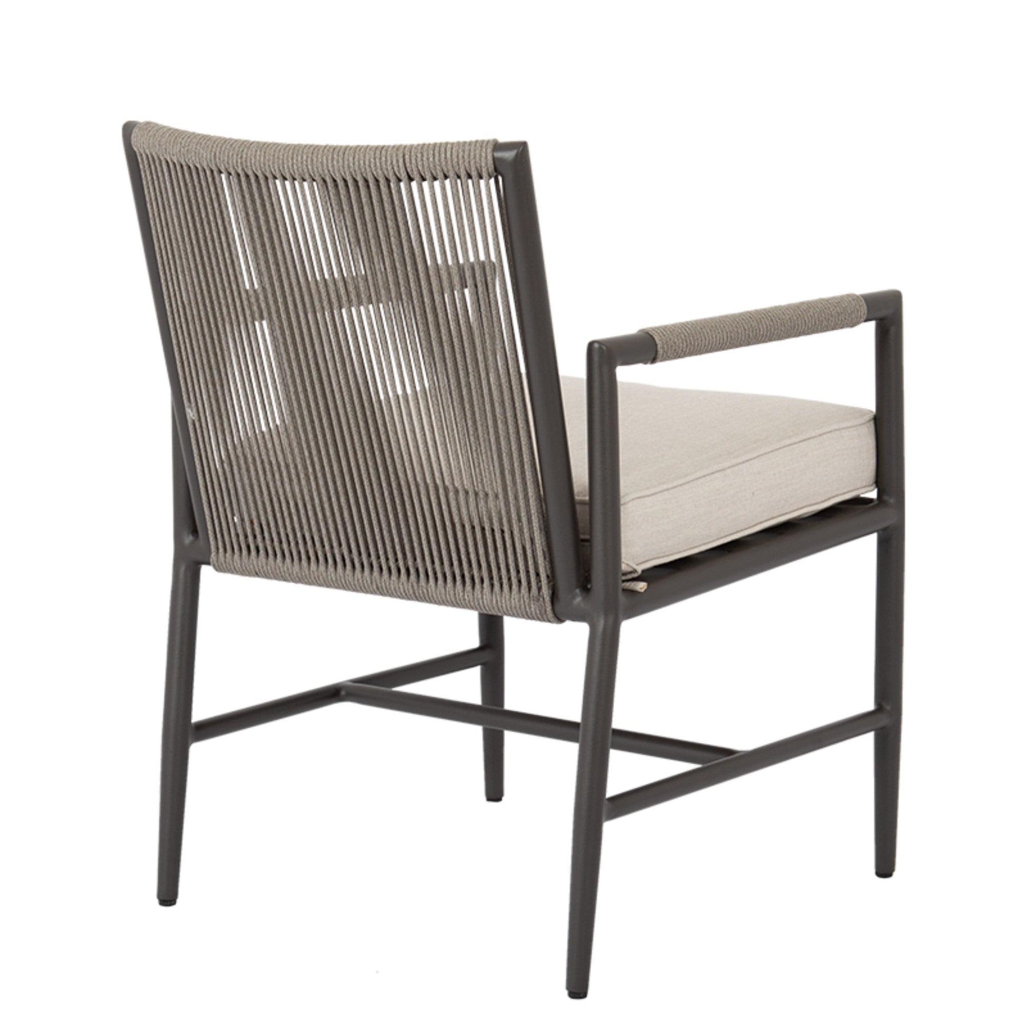 Pietra Rope Cushioned Dining Arm Chair