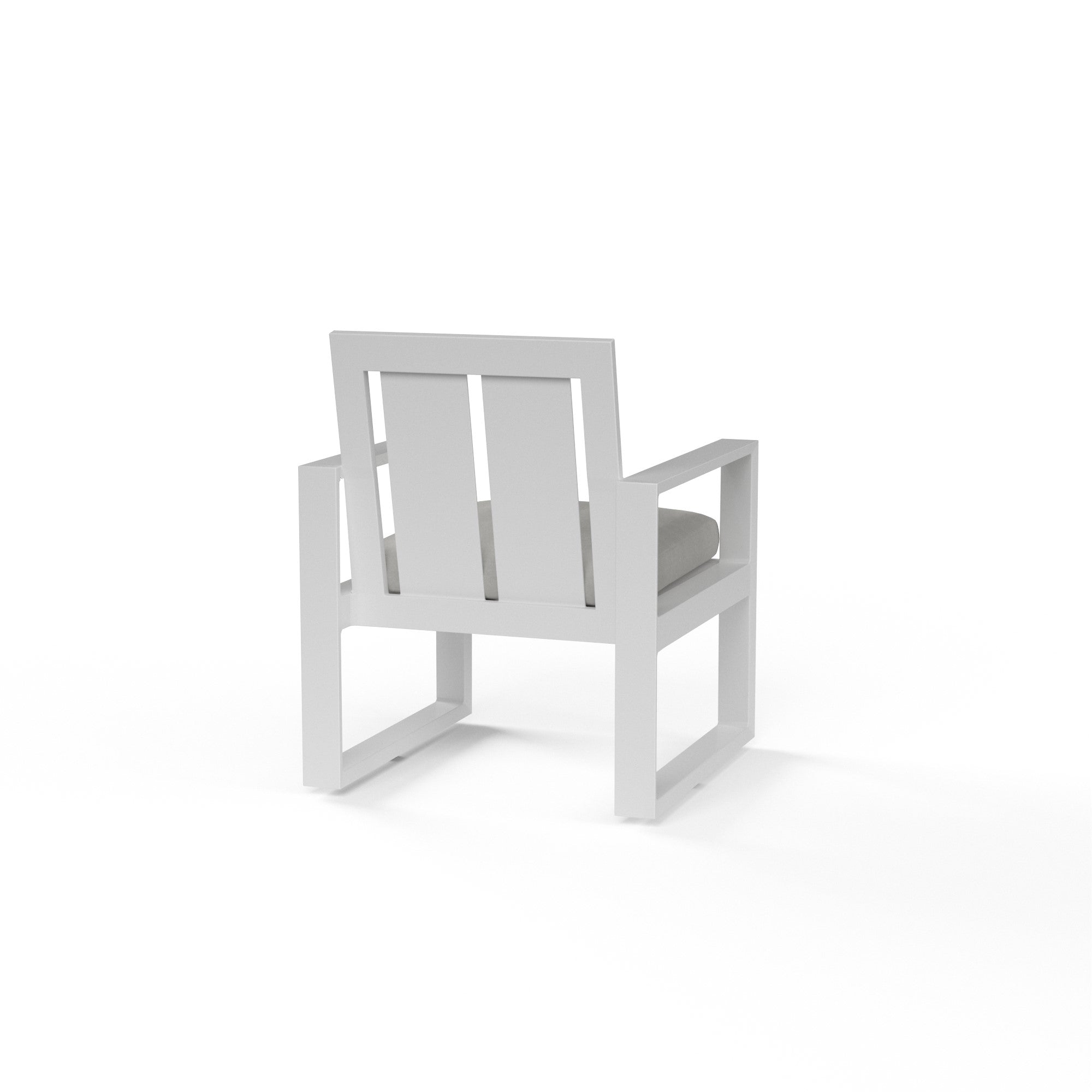 Newport Aluminum Cushioned Dining Arm Chair