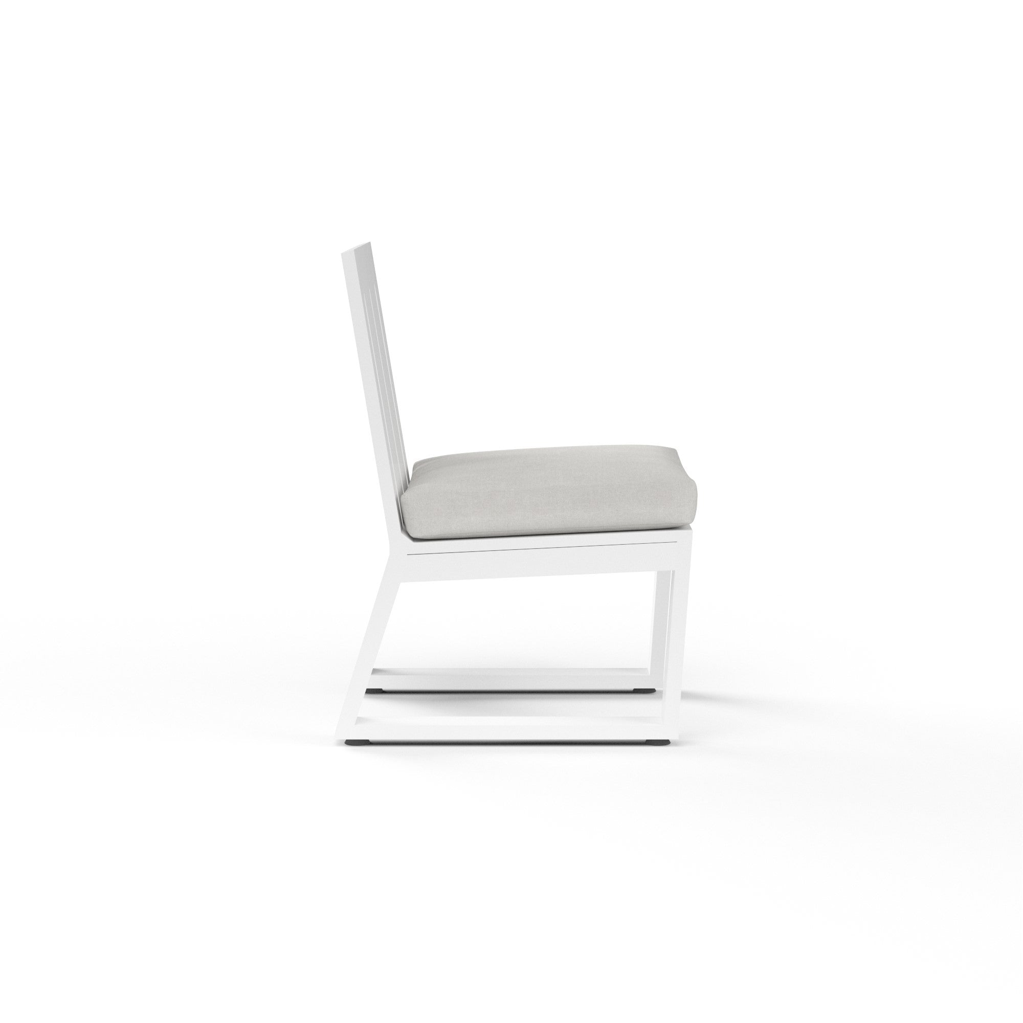 Newport Aluminum Cushioned Dining Side Chair