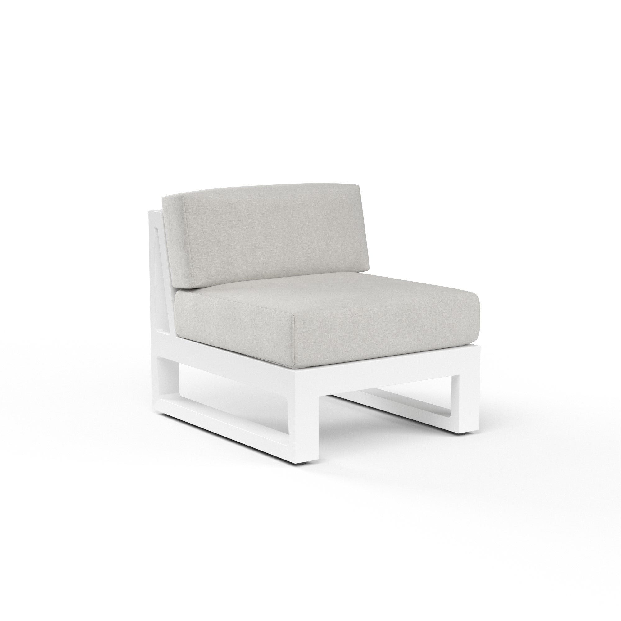 Newport Aluminum Armless Club Chair