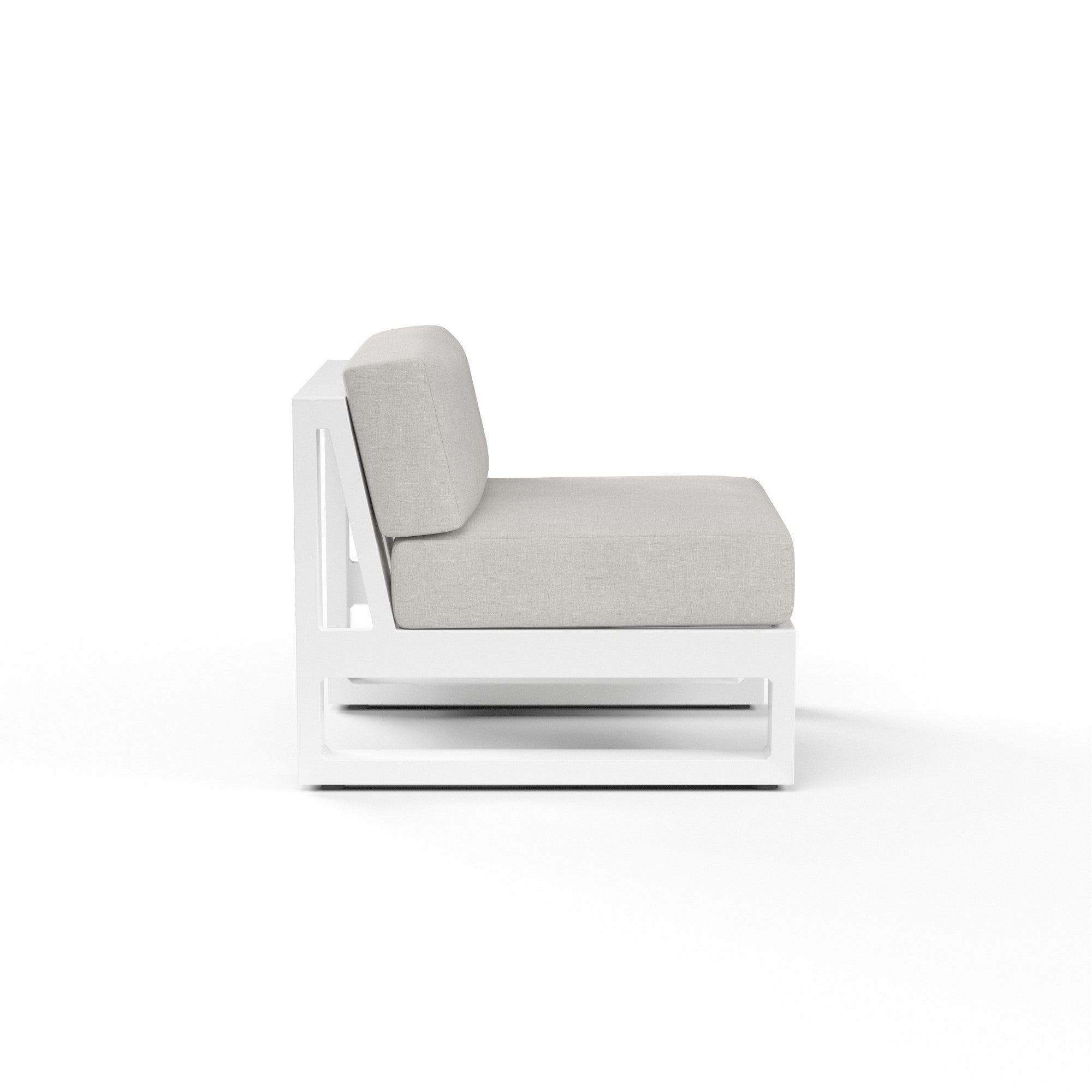 Newport Aluminum Armless Club Chair