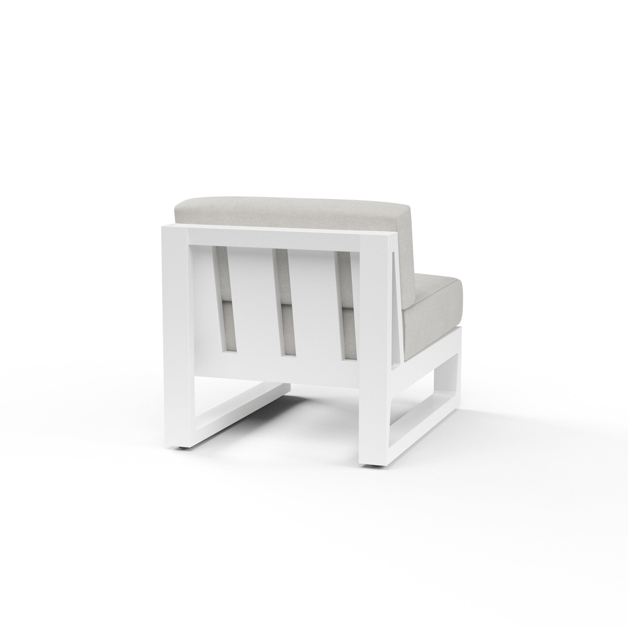 Newport Aluminum Armless Club Chair