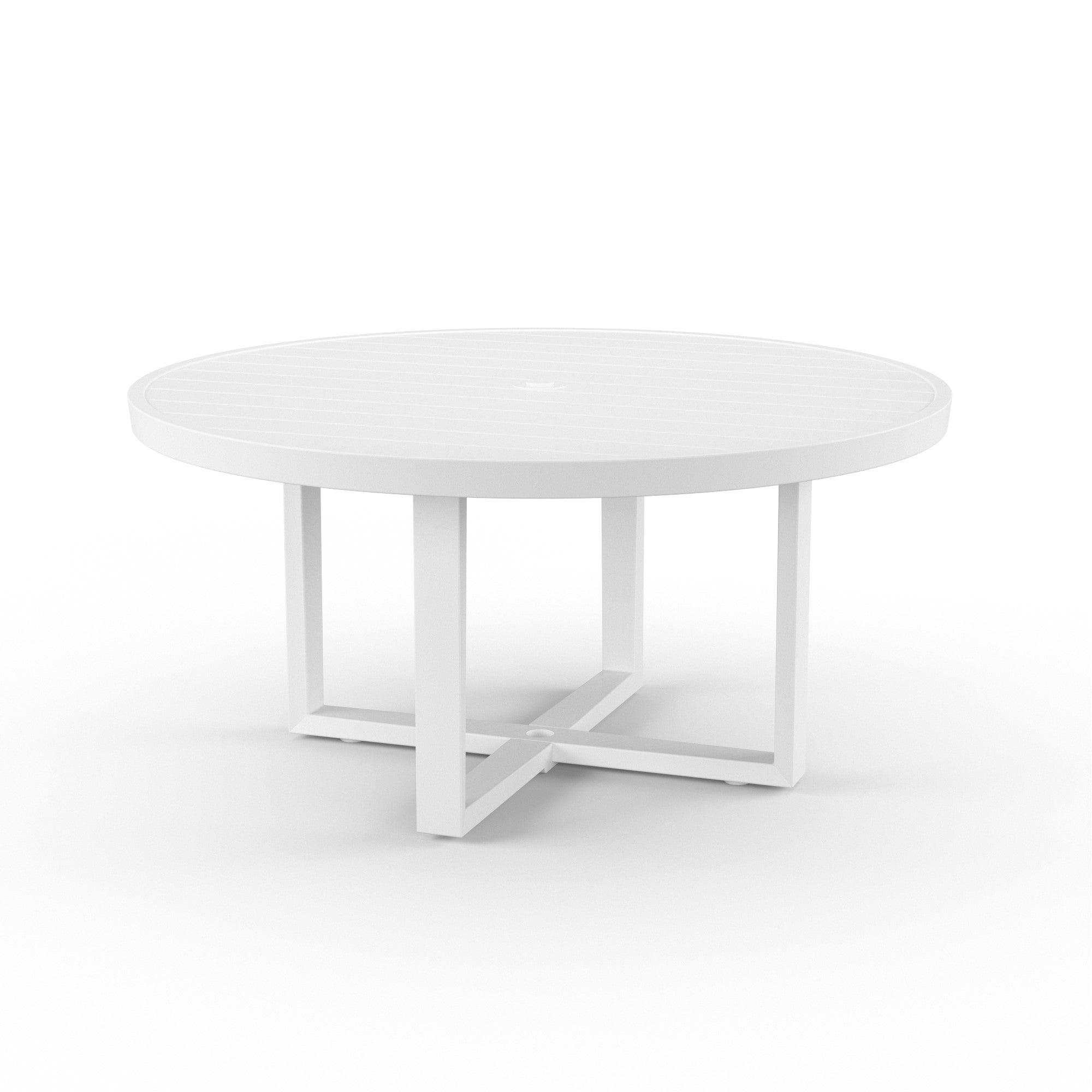 Newport 60" Round Aluminum Dining Table