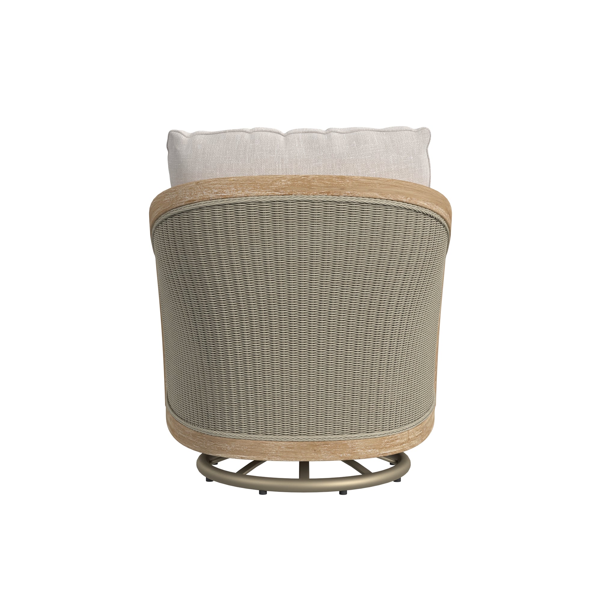 Cambria Teak Swivel Club Chair