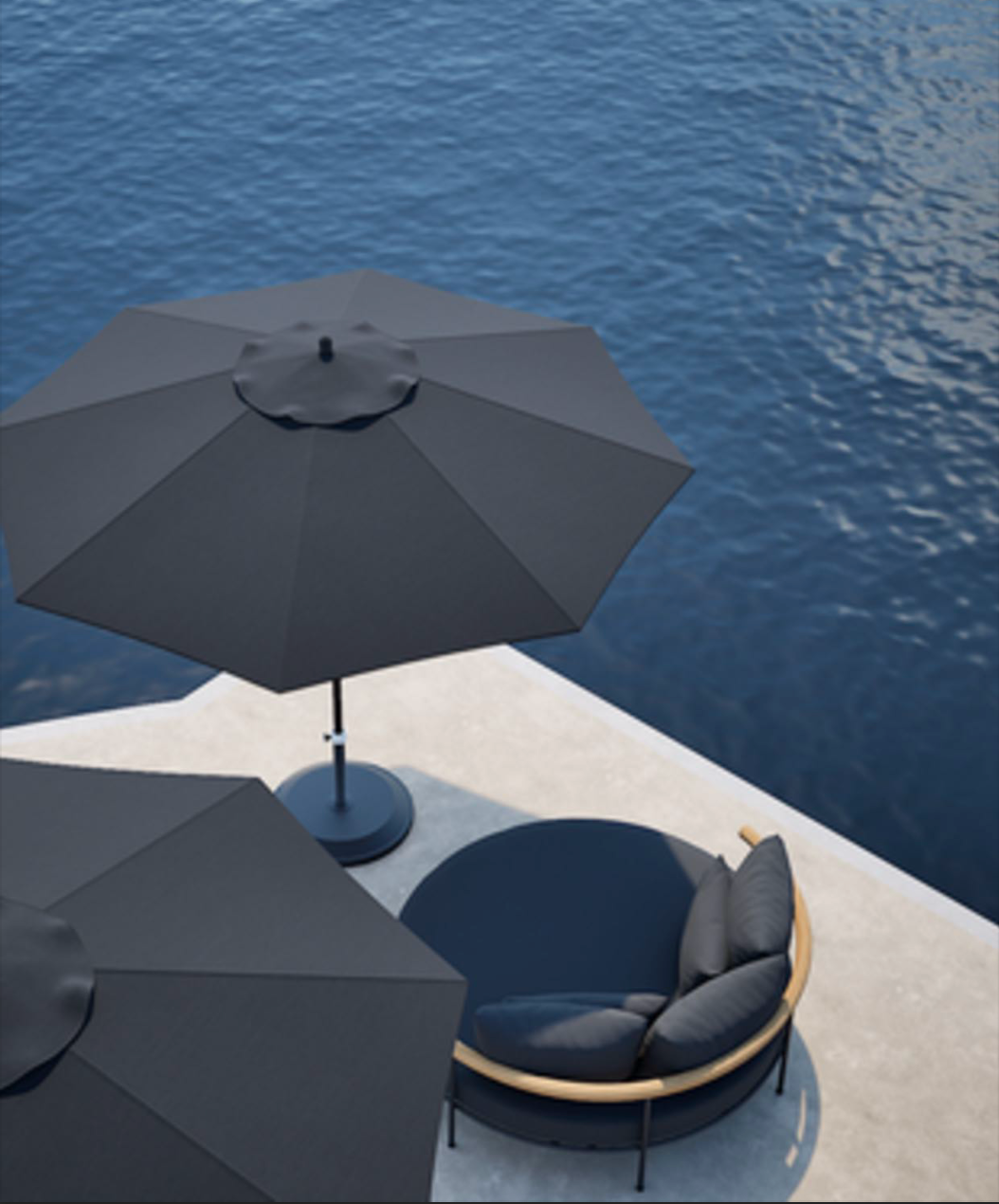 Paros Round Chaise Lounge