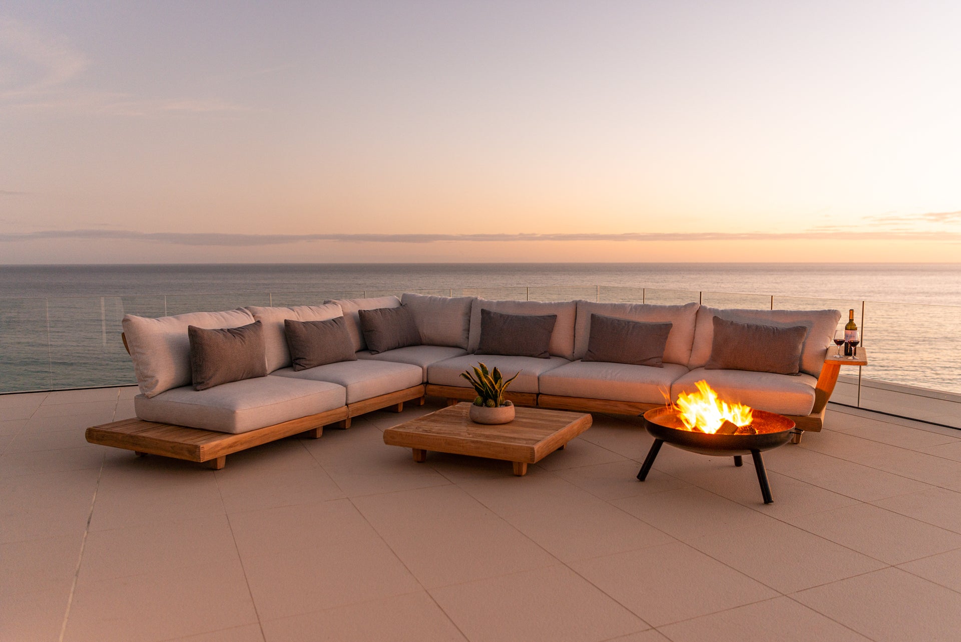 Sorrento 39" Square Teak Coffee Table