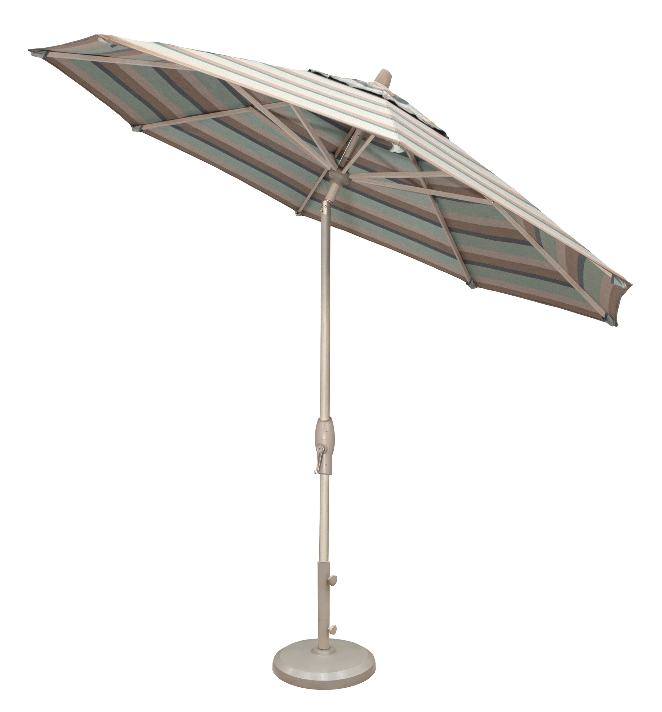 Auto Tilt 11' Octagon Aluminum Market Umbrella