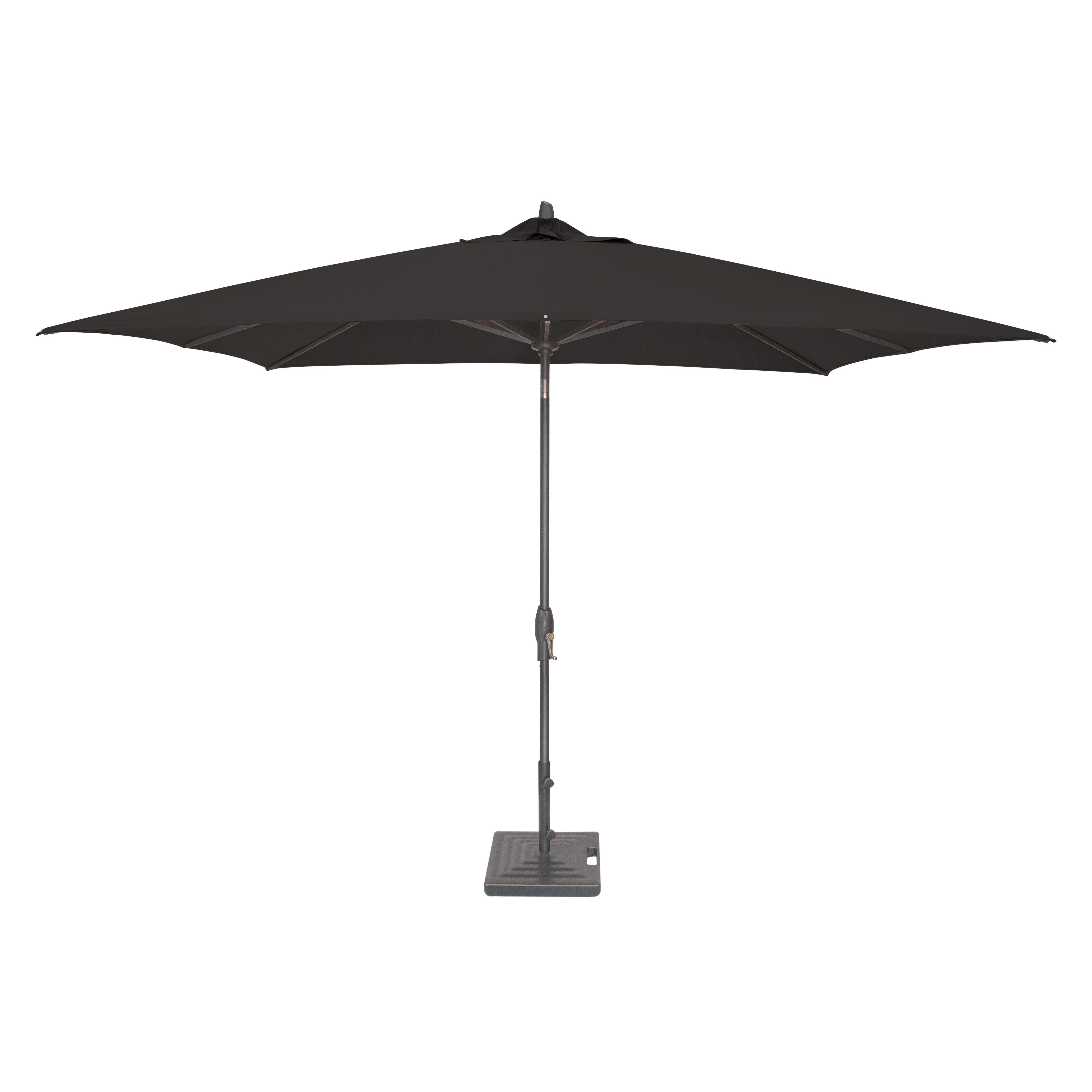 Auto Tilt 8' x 10' Rectangular Aluminum Market Umbrella