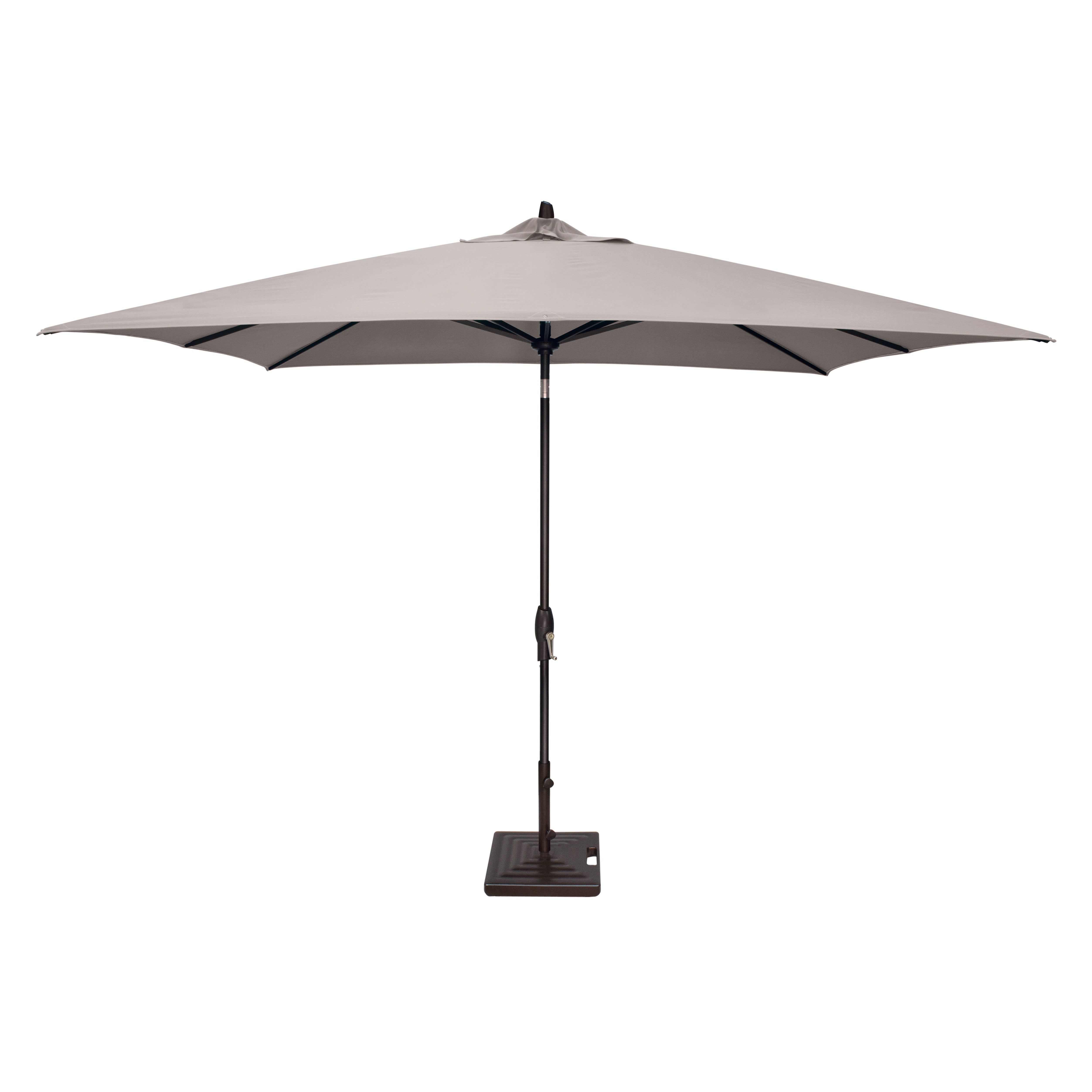 Auto Tilt 8' x 10' Rectangular Aluminum Market Umbrella
