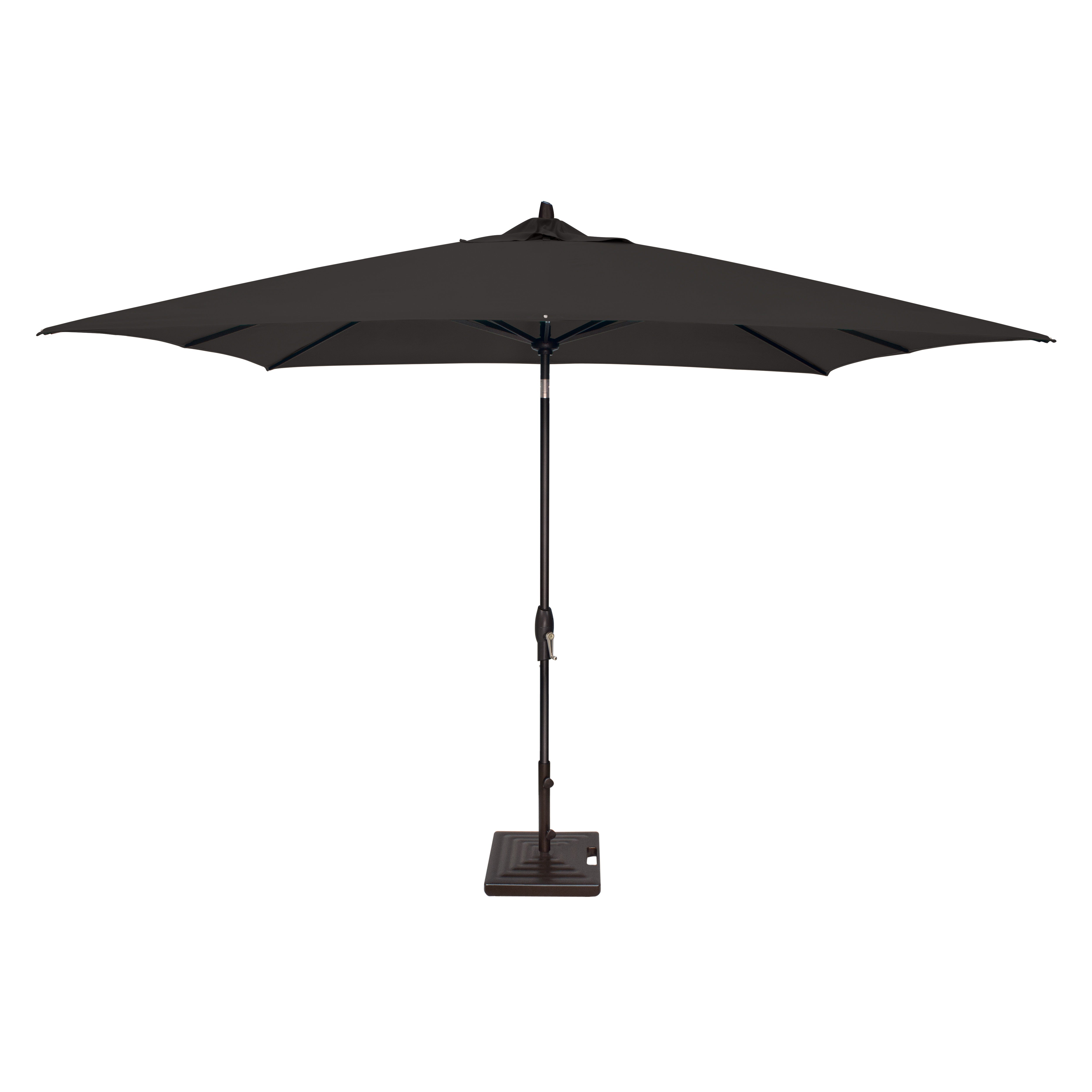 Auto Tilt 8' x 10' Rectangular Aluminum Market Umbrella