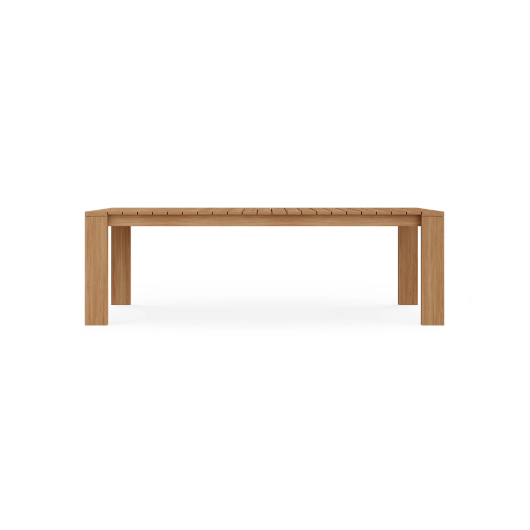 Beja Dining Table#Finish_Natural Sanded