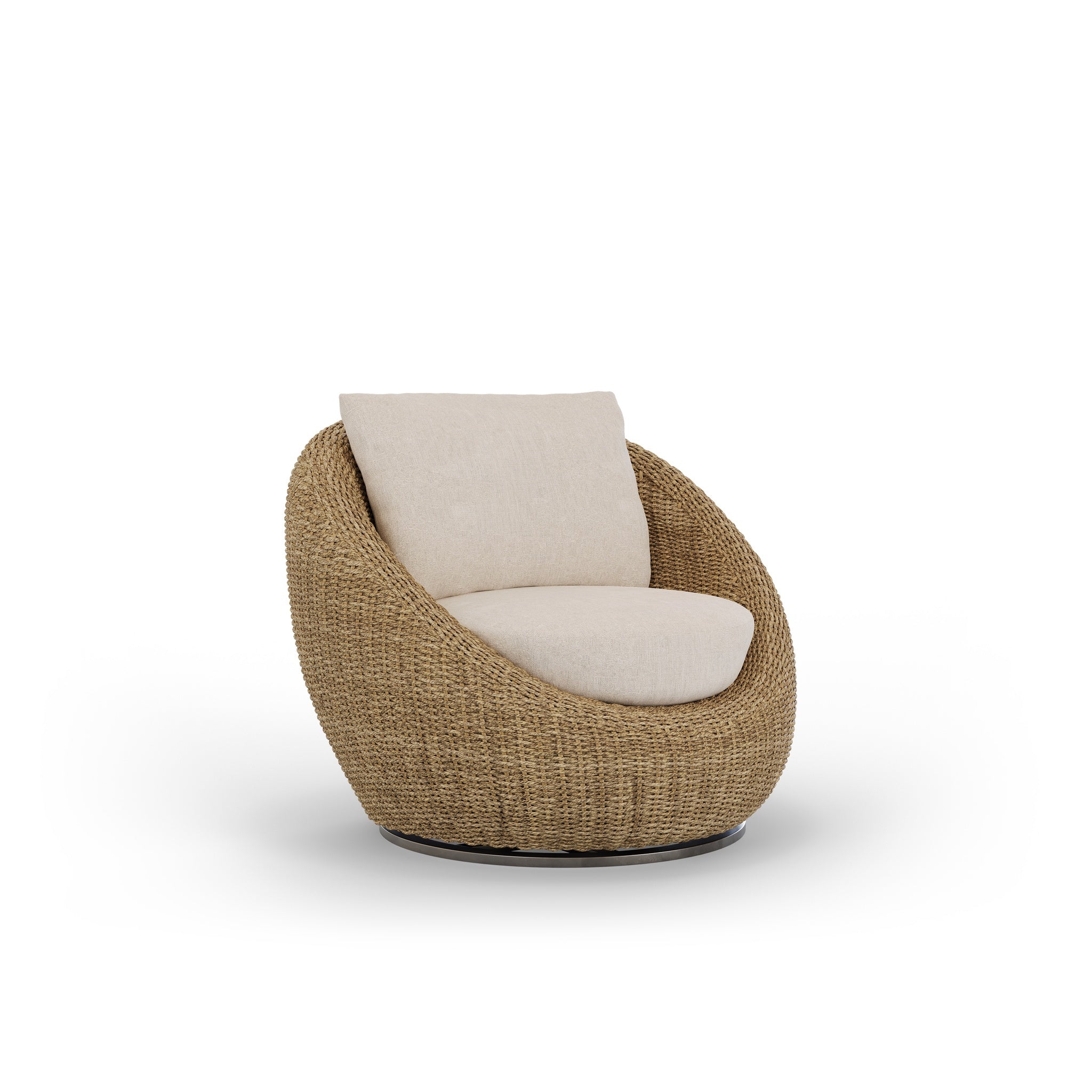 Velo Wicker Swivel Chair