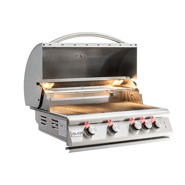 Premium LTE 32" Stainless Steel 4-Burner Built-In Gas Grill