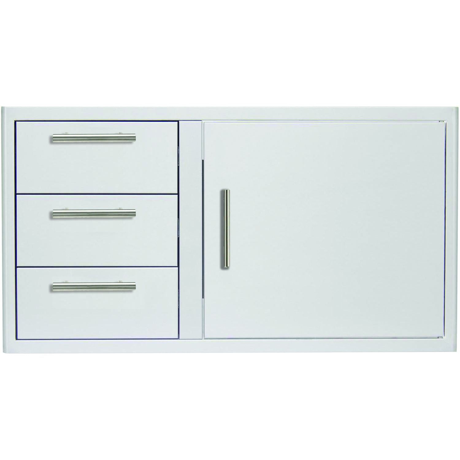 39" Stainless Steel Access Door and Triple Drawer Combo