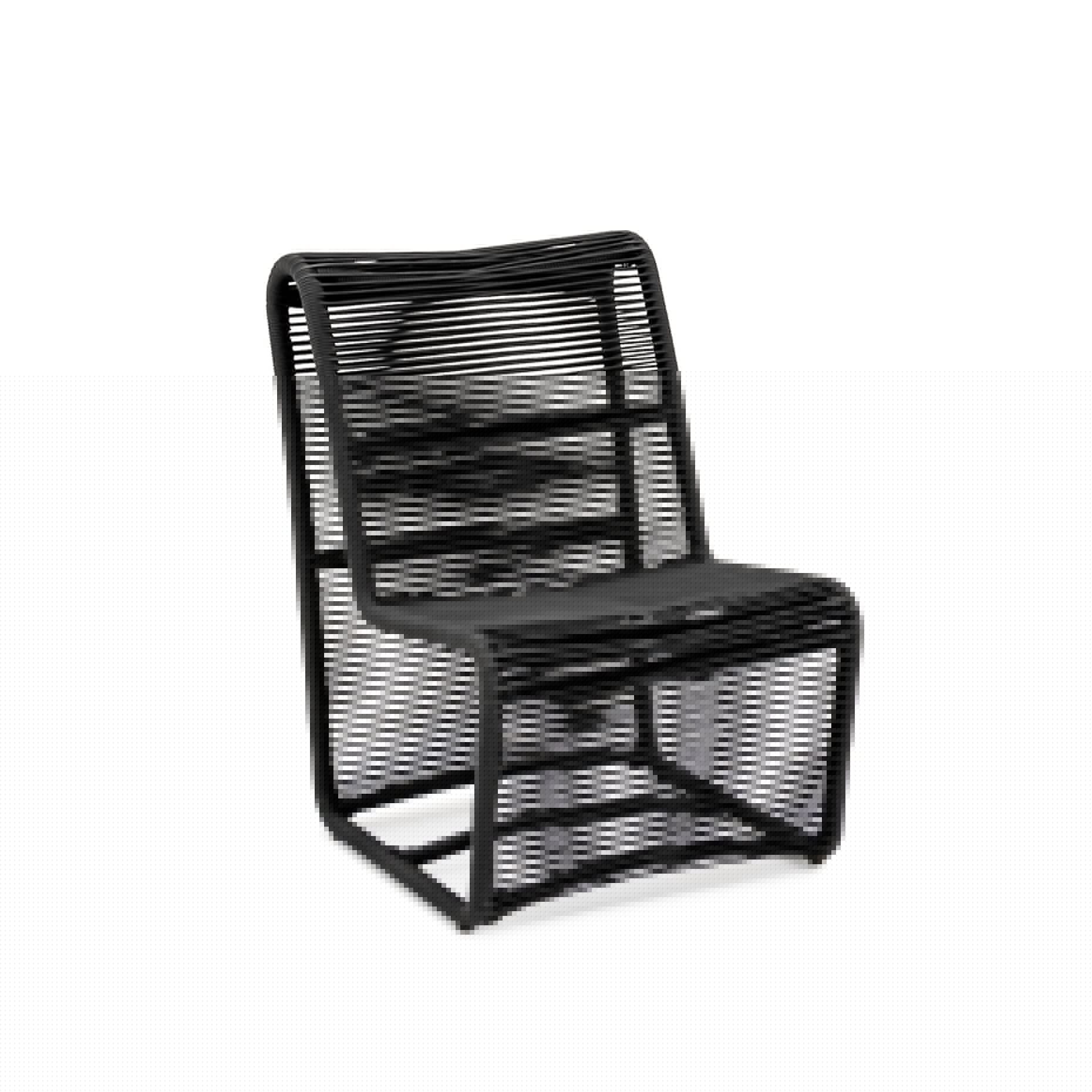 Campo Armless Club Chair#Finish_Black