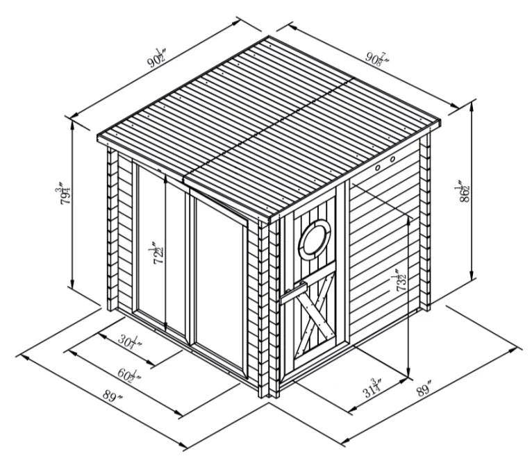 Garden 8-Person Outdoor Sauna