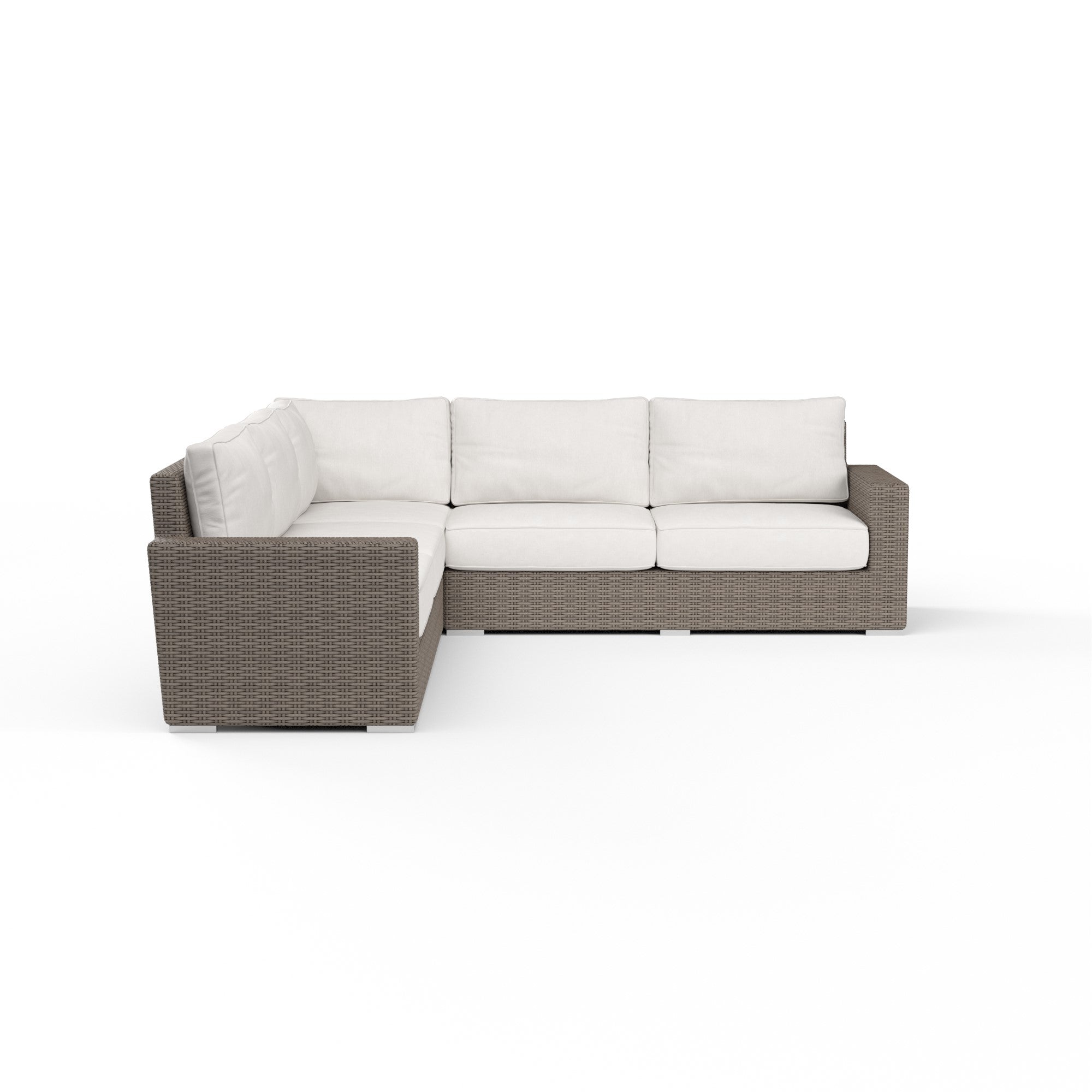 Coronado 4-Seat Wicker Sectional Set