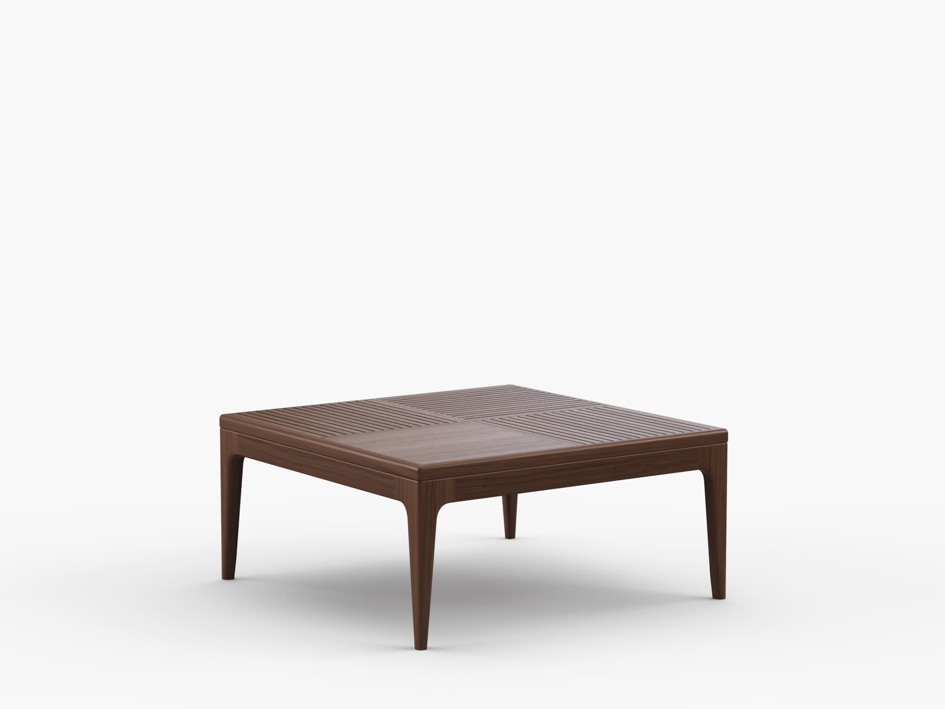 Mix 34" Square Ipe Wood Coffee Table