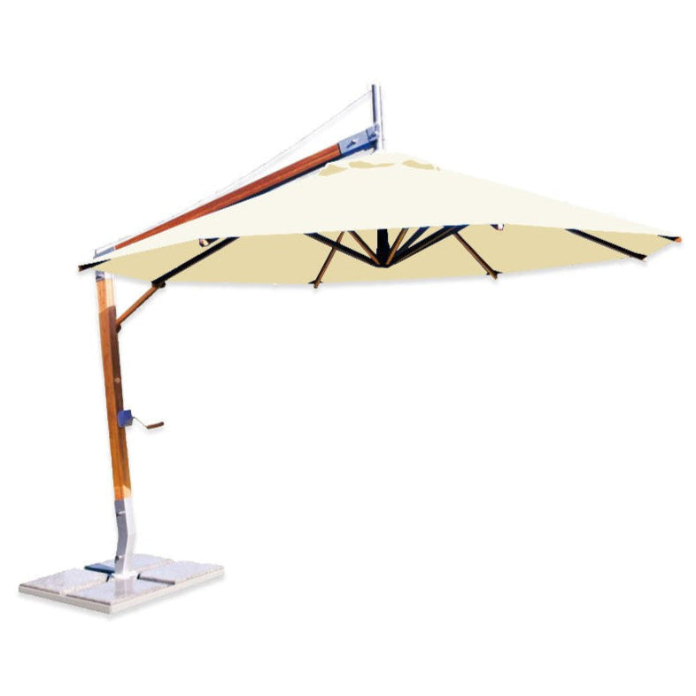 Sirocco 10' Round Bamboo Cantilever Umbrella