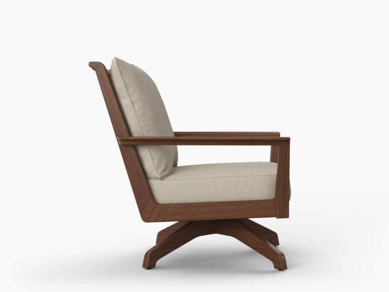 Sky Ipe Wood Swivel Rocker