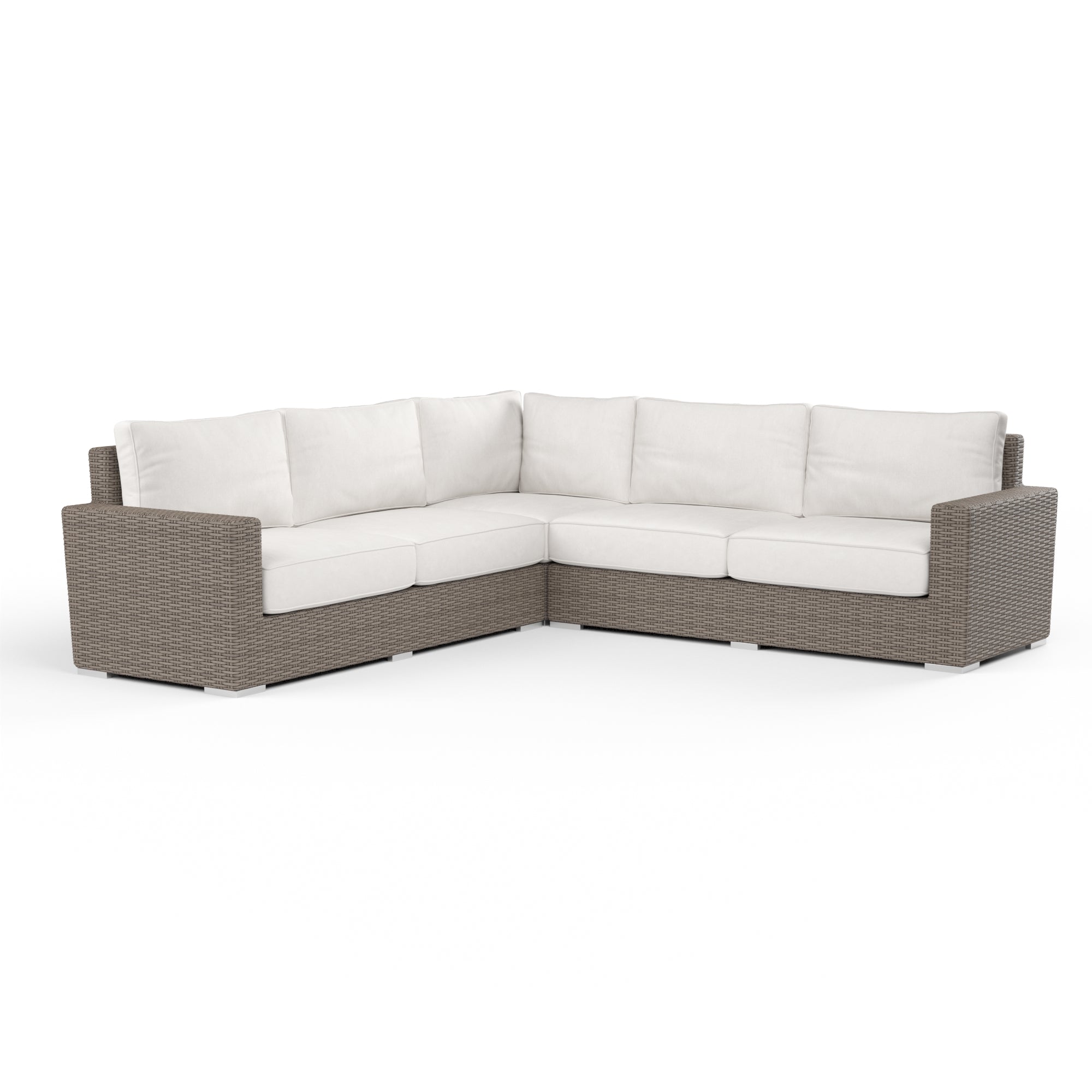 Coronado 4-Seat Wicker Sectional Set